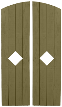 Grooved Elliptical Top Diamond Center