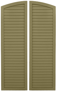 Louvered Elliptical Top