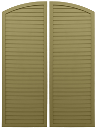 Louvered Elliptical Top